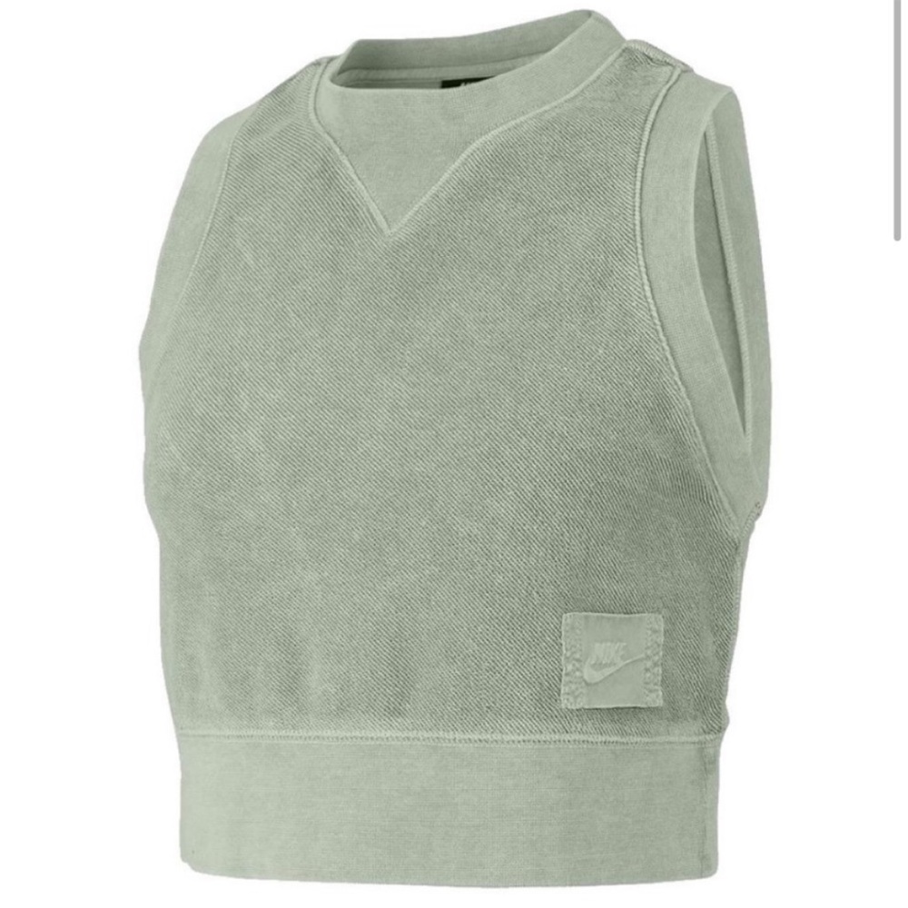 Nike french terry cropped tank top NWT